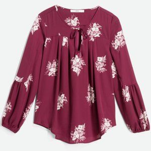 Bohemian Flowy Lightweight tie blouse